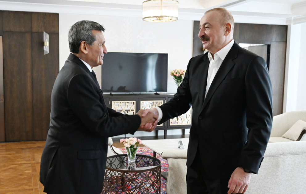 Le président azerbaïdjanais reçoit le vice-président du Cabinet des ministres du Turkménistan à Khankendi