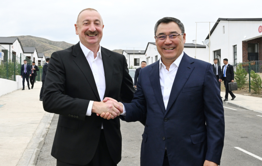 Presidents of Azerbaijan and Kyrgyzstan attended opening of the first phase of Khidirli village in Aghdam district