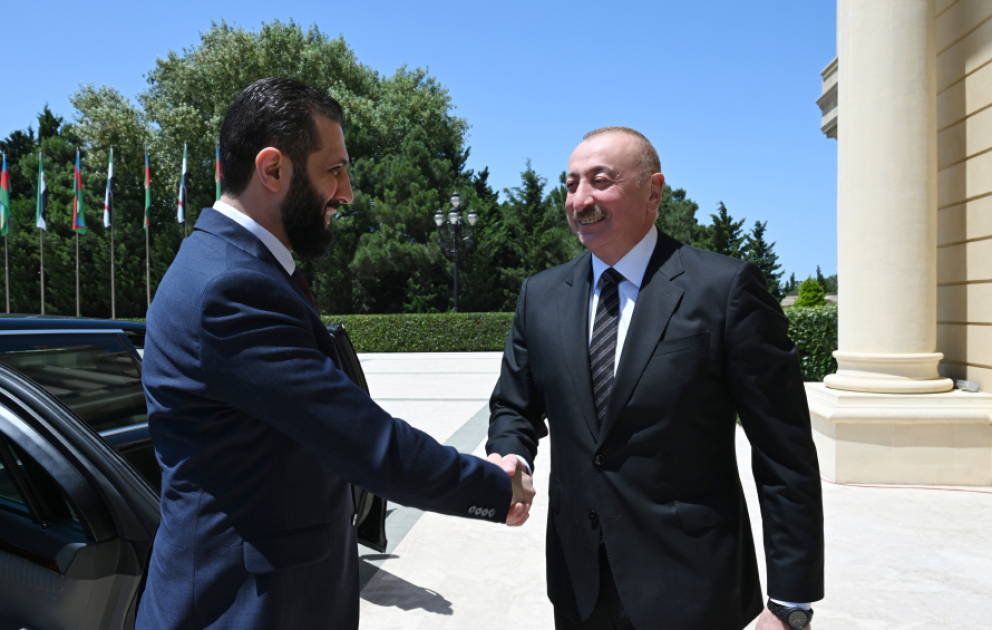 President Ilham Aliyev had expanded meeting with Transitional President of Syria