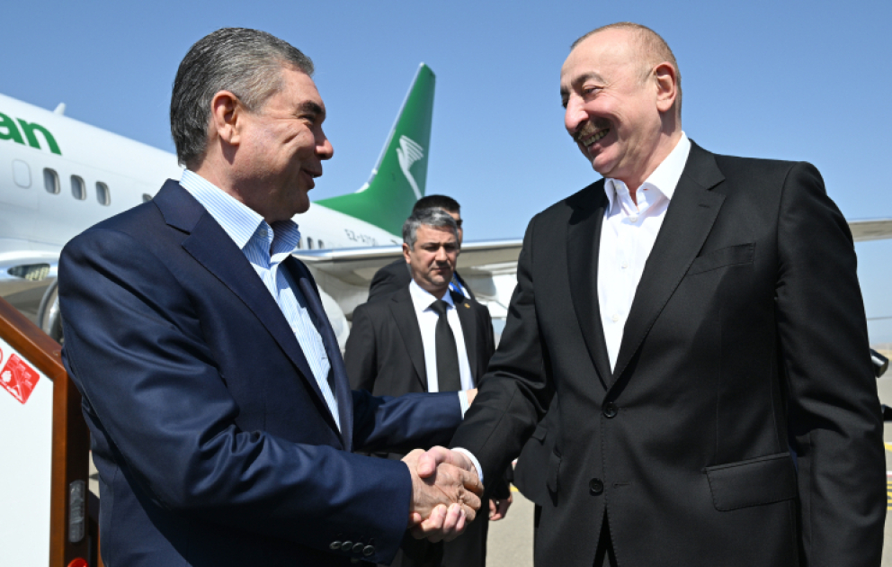 Türkmənistan Xalq Məsləhətinin sədri Qurbanqulu Berdiməhəmmədov Füzuli rayonuna gəlib