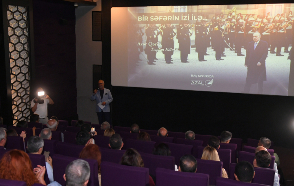 "Bir səfərin izi ilə - Fransa" sənədli filminin təqdimatı olub