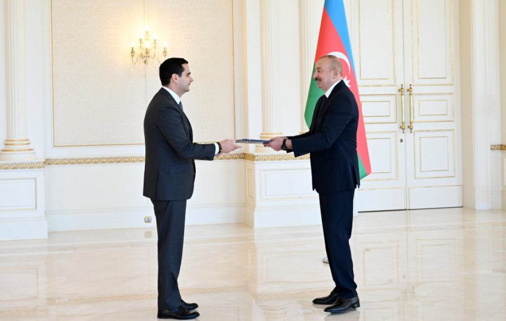 Le président Ilham Aliyev reçoit les lettres de créance du nouvel ambassadeur de Slovaquie en Azerbaïdjan