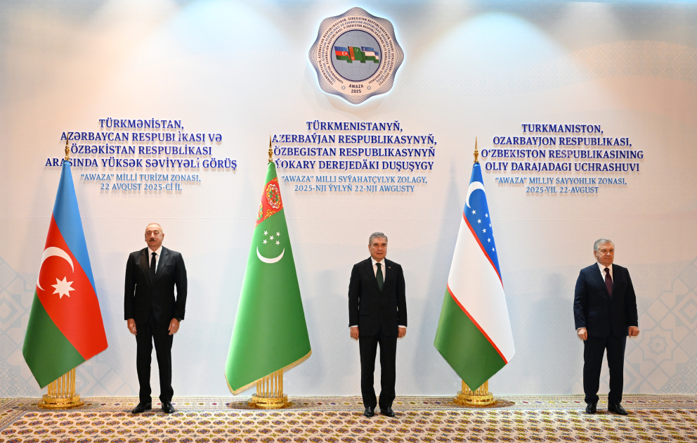 Türkmənbaşı şəhərində Türkmənistan, Azərbaycan və Özbəkistan arasında yüksəksəviyyəli görüş keçirilib