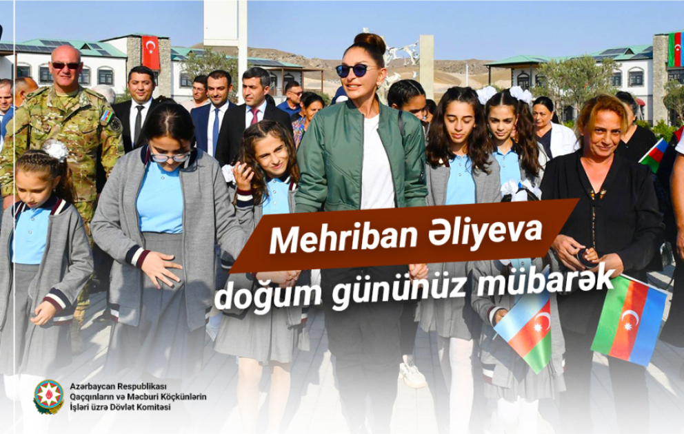 Keçmiş məcburi köçkünlər Birinci vitse-prezident Mehriban Əliyevanı təbrik ediblər