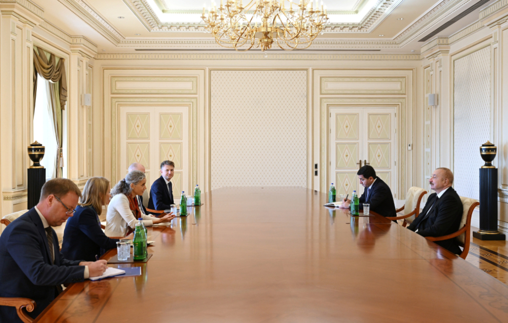 Le président azerbaïdjanais reçoit la représentante spéciale de l’UE pour le Caucase du Sud