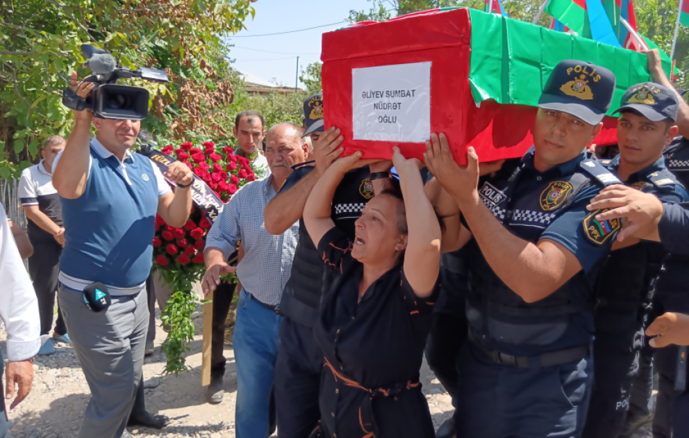 İtkin şəhid Sumbat Əliyev Füzuli rayonunda dəfn edilib