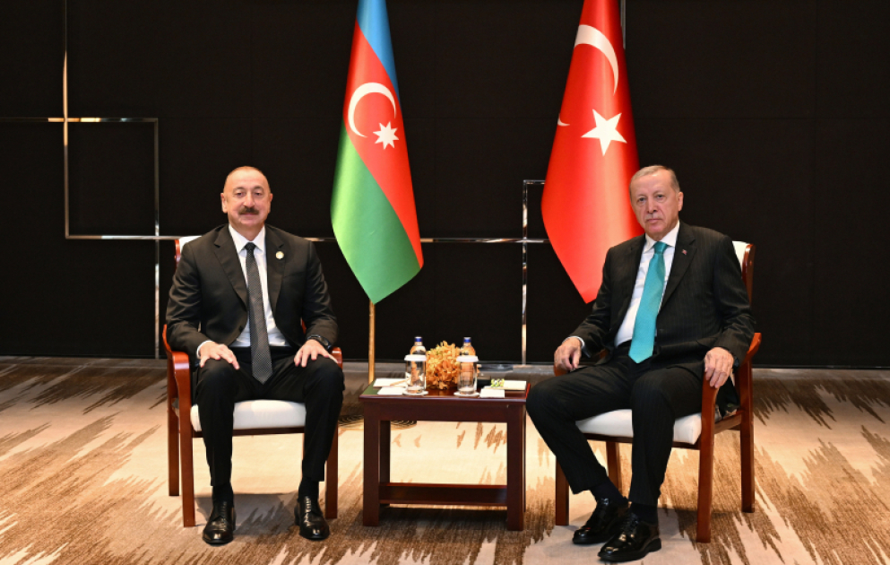 President of Azerbaijan Ilham Aliyev met with President of Türkiye Recep Tayyip Erdoğan in Tianjin