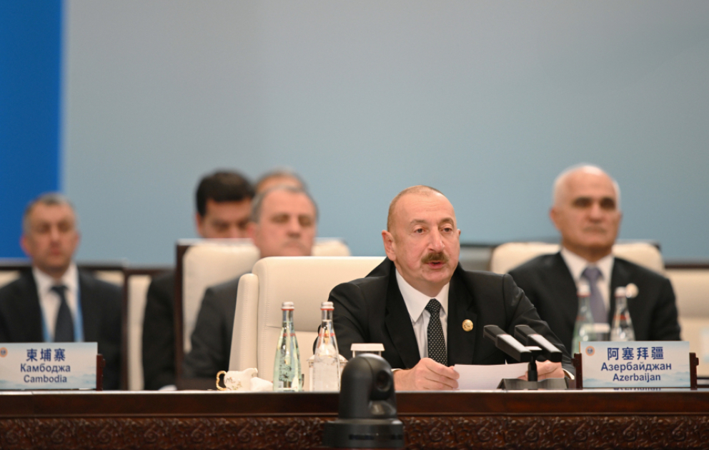 Prezident İlham Əliyev: Azərbaycan regionda Çinin etibarlı tərəfdaşıdır