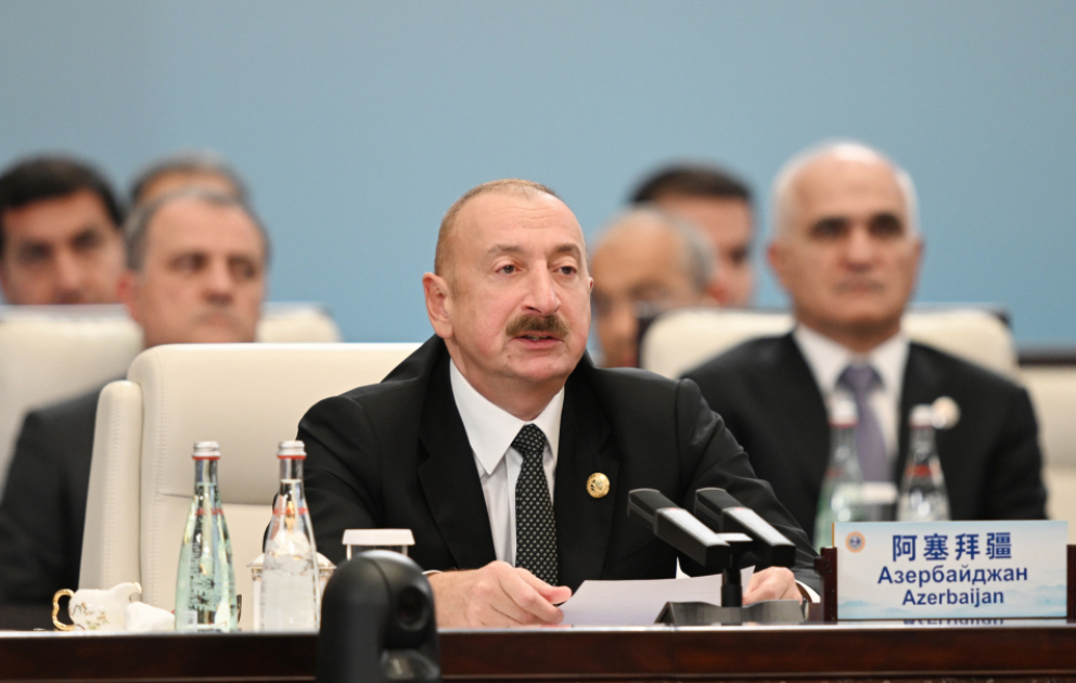 In Tianjin findet SOZ-Plus-Treffen statt
Präsident Ilham Aliyev hielt Rede bei Veranstaltung