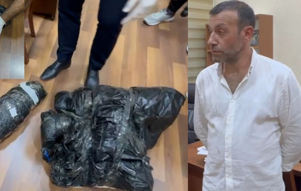 Səbail rayonunda saxlanılan narkokuryerdən 10 kiloqram marixuana aşkarlanıb