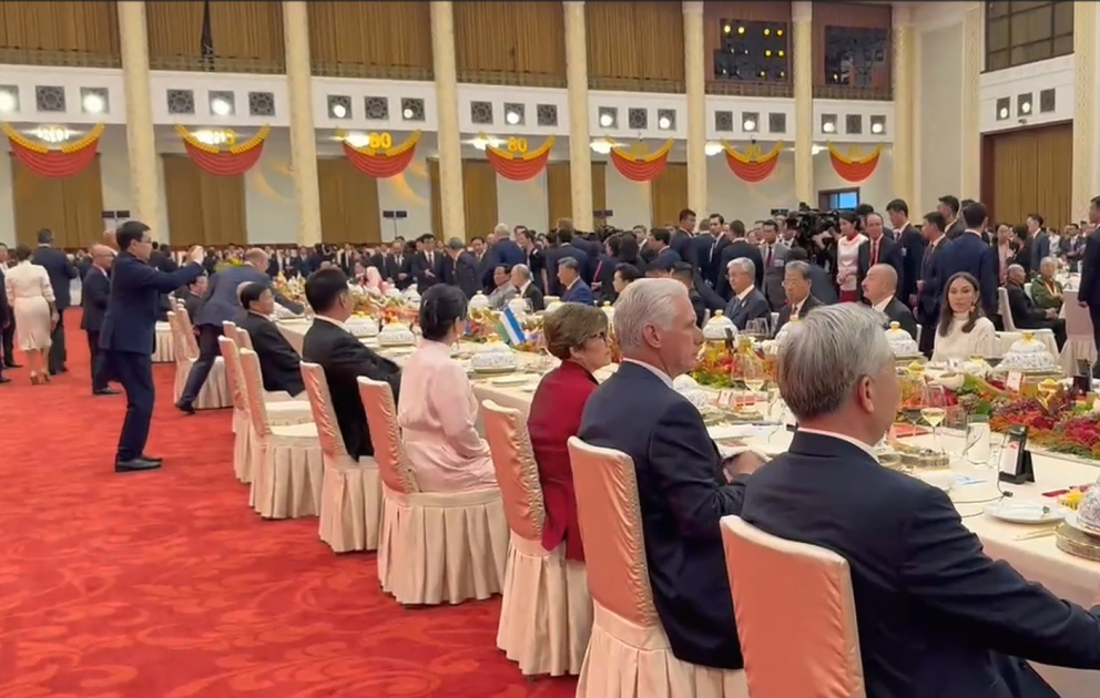Reception was held in Beijing in honor of the heads of delegations and their spouses participating in the parade
President of Azerbaijan Ilham Aliyev attended the event