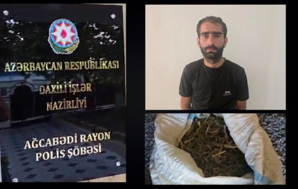 Ağcabədidə 5 kiloqram marixuana satmaq istəyən şəxs saxlanılıb