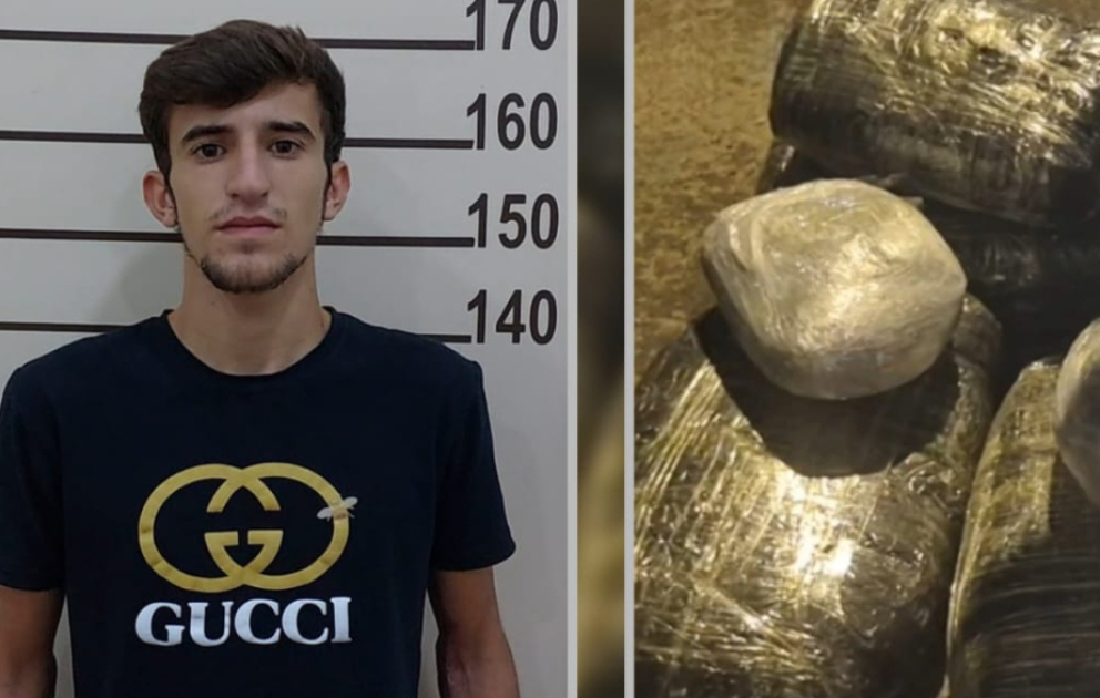 Lənkəranda saxlanılan narkokuryerdən 13 kiloqram marixuana aşkarlanıb