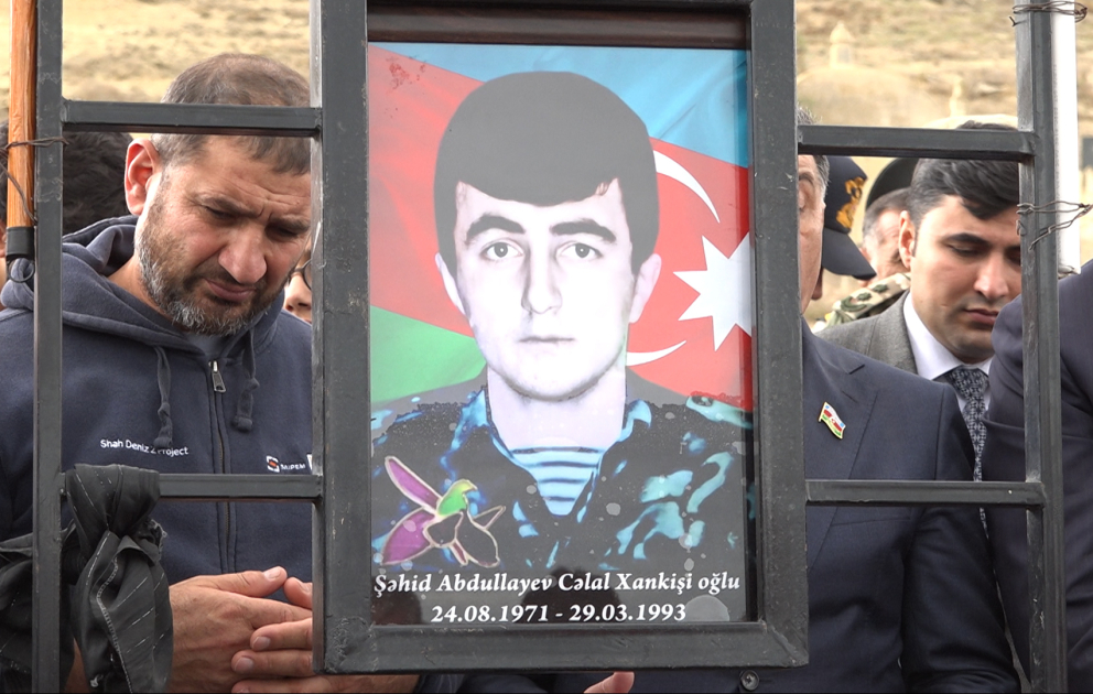 В Гарадагском районе захоронены останки считавшегося пропавшим без вести шехида Первой Карабахской войны Джалала Абдуллаева