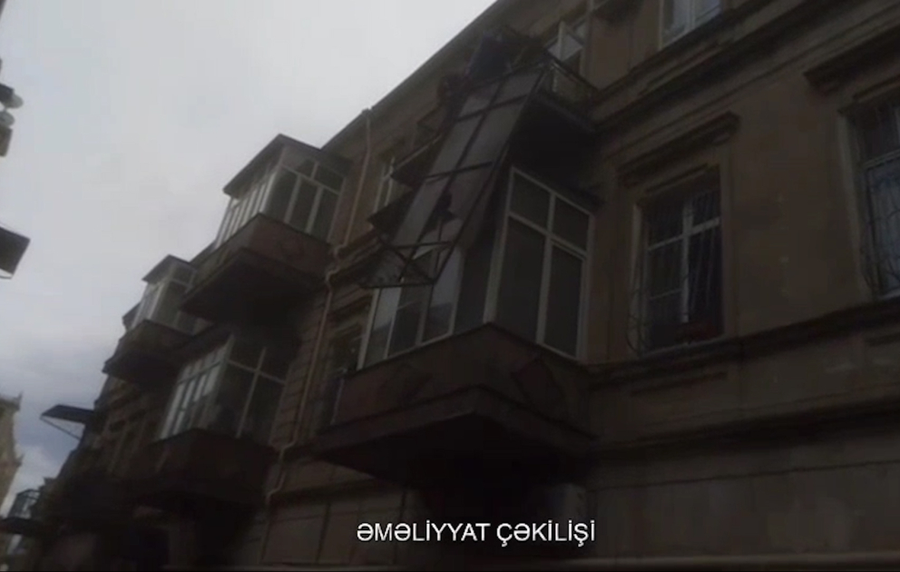 Yasamalda küləyin yaratdığı təhlükə aradan qaldırılıb