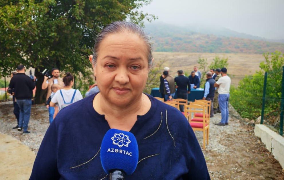 Xocalı sakini: Bu gün çox sevincliyəm, çünki doğma torpaqlarımıza qayıtmışıq