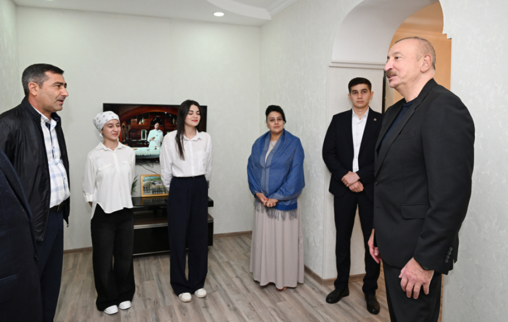 Prezident İlham Əliyev Xocavənd rayonunun Hadrut qəsəbəsində olub