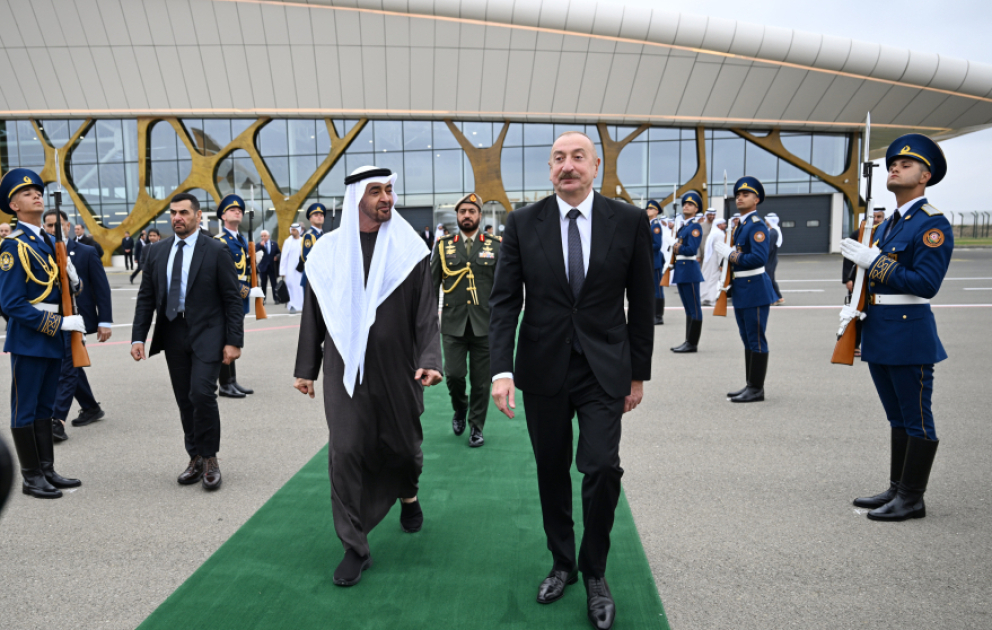 Präsident der Vereinigten Arabischen Emirate beendet seinen Staatsbesuch in Aserbaidschan