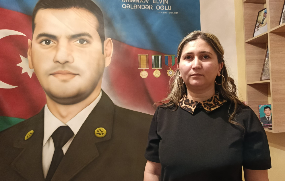 Şəhidin həyat yoldaşı: Onunla fəxr edirəm
