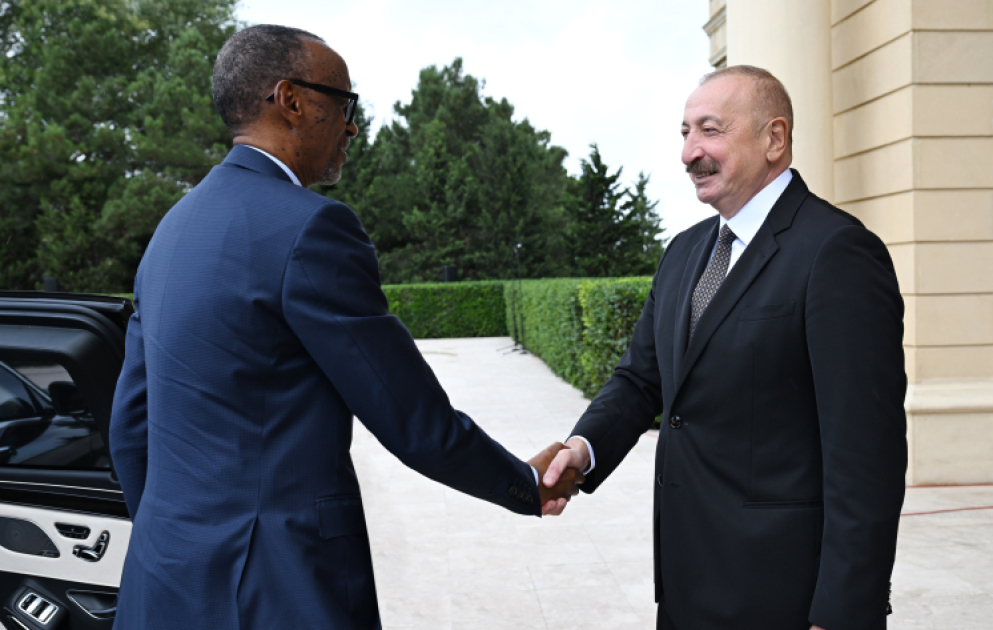 Official welcome ceremony was held for President of Rwanda