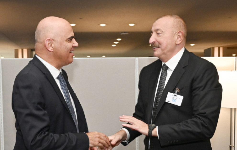Präsident Ilham Aliyev trifft Generalsekretär des Europarates im UN-Hauptquartier in New York