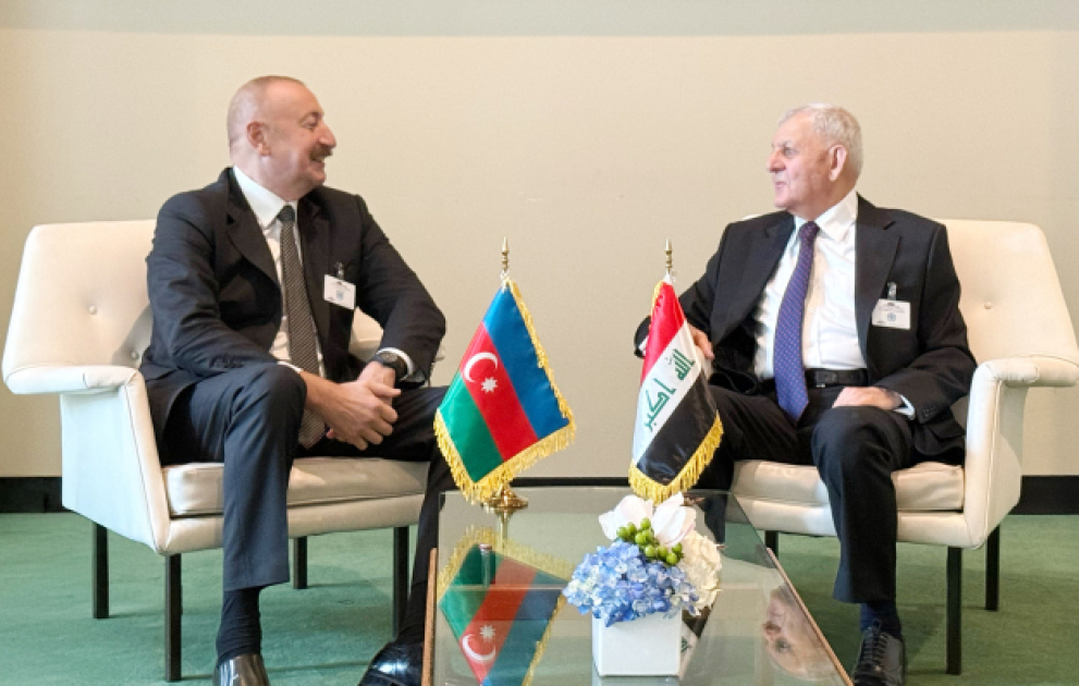 Entretien des présidents azerbaïdjanais et irakien à New York