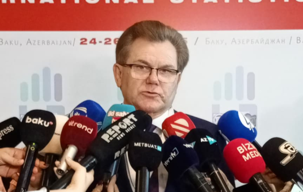 Konstantin Laykam: Azərbaycanda statistika işi müasir tələblərə uyğun təşkil olunub