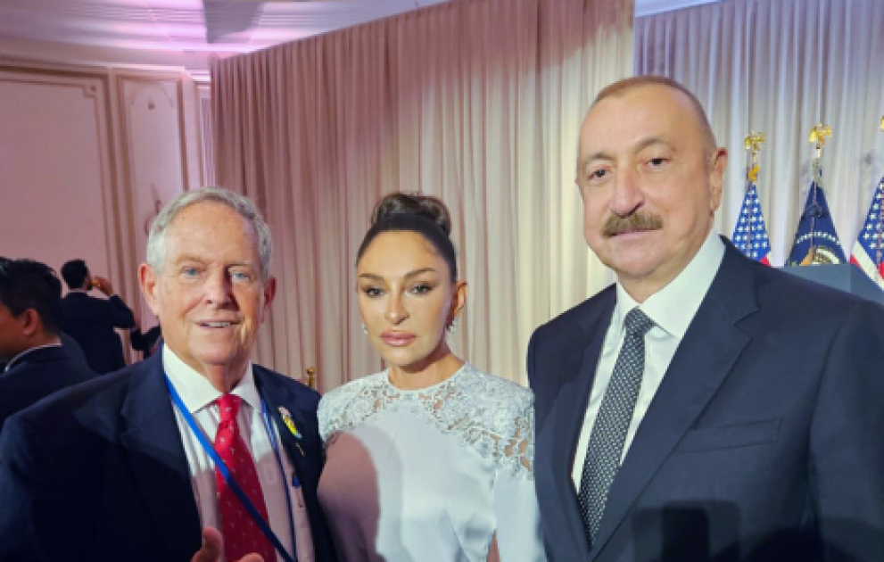 Президент Ильхам Алиев и первая леди Мехрибан Алиева приняли участие в официальном приеме по случаю 80-й сессии Генеральной Ассамблеи ООН