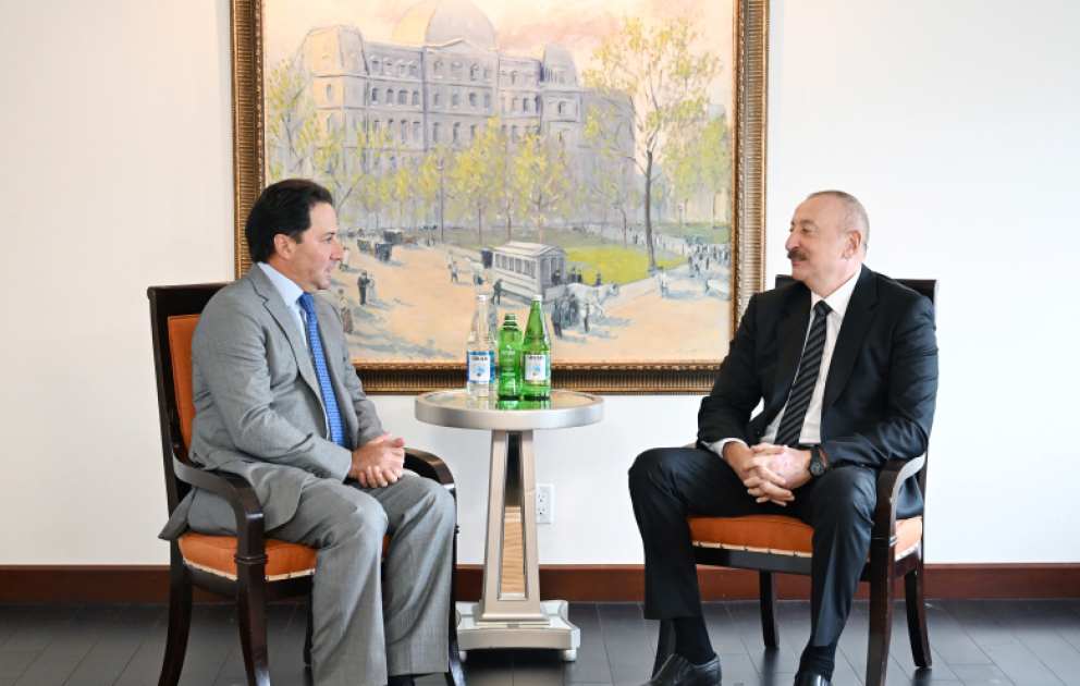 President Ilham Aliyev met with Co-Founder and CEO of global investment firm Ares Management in New York