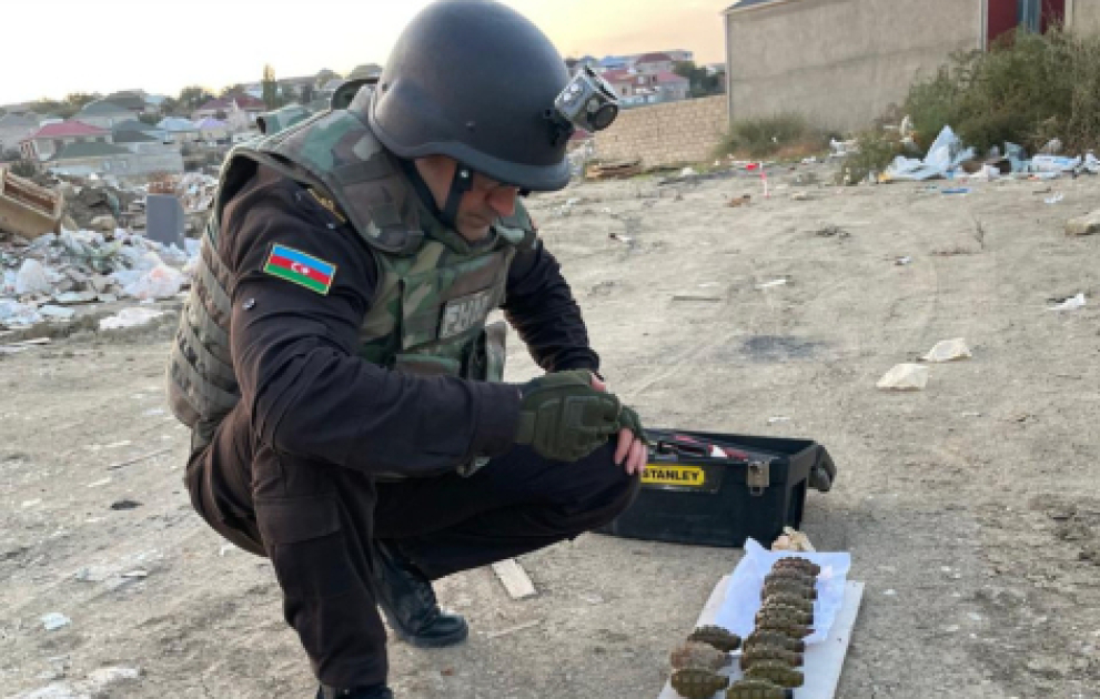 Masazırda hərbi sursatlar aşkar edilib