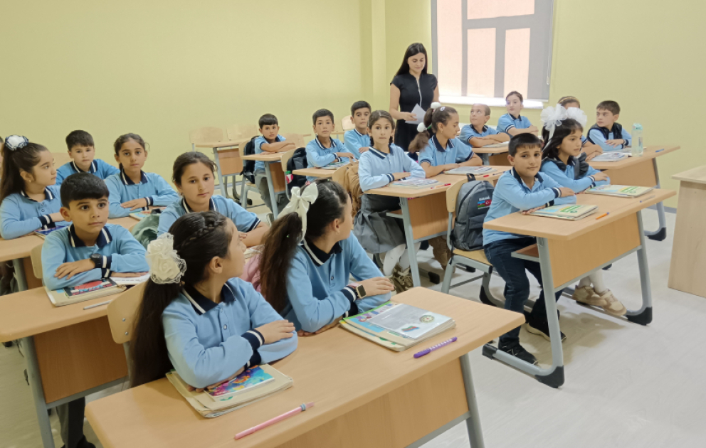 Heydər Əliyev Fondu tərəfindən Saatlının ucqar kəndində yeni məktəb binası inşa olunub