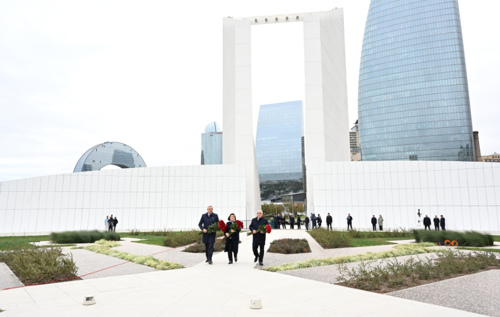State and government officials visit Victory Park in Baku