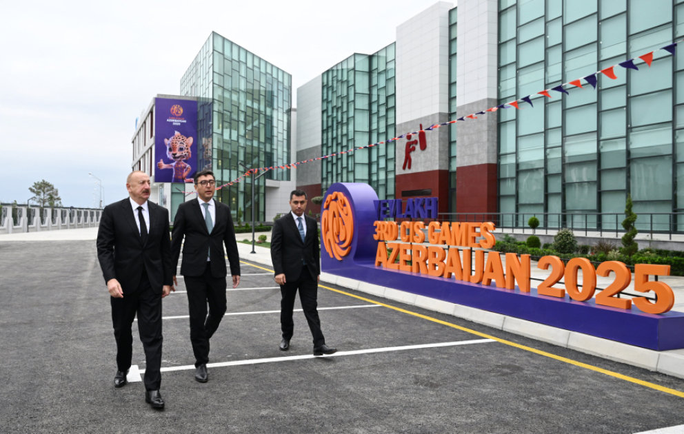 President Ilham Aliyev participated in opening of Yevlakh Olympic Sports Complex