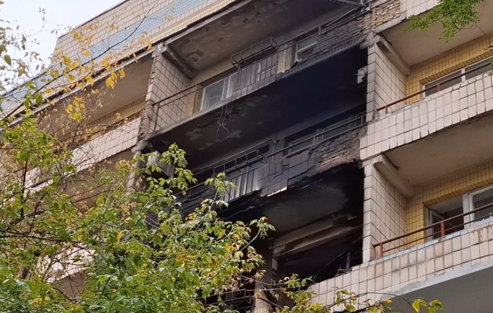 Kiyev Kardiologiya İnstitutu dronla vuruldu - AZƏRTAC-ın HADİSƏ YERİNDƏN REPORTAJI