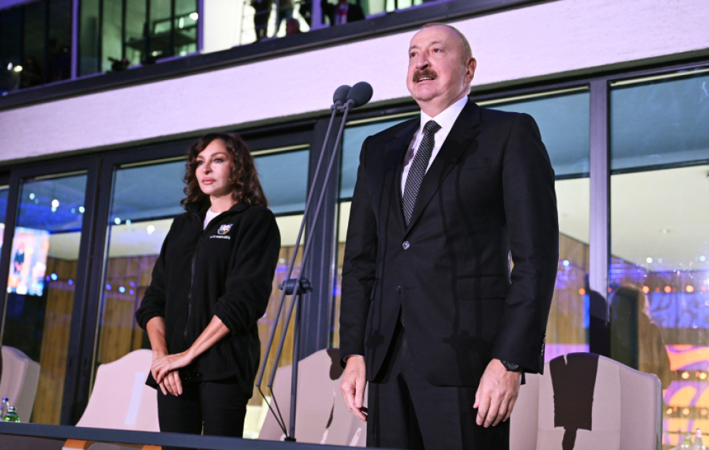 Solemn opening ceremony of 3rd CIS Games held in Ganja
President Ilham Aliyev and First Lady Mehriban Aliyeva watched the event