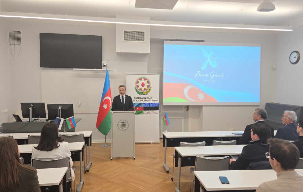 Estoniyanın Tartu Universitetində 27 Sentyabr – Anım Günü ilə əlaqədar tədbir təşkil olunub