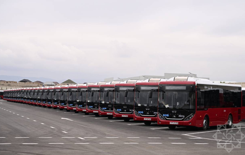 Gəncədəki müasir avtobus avtoparkından