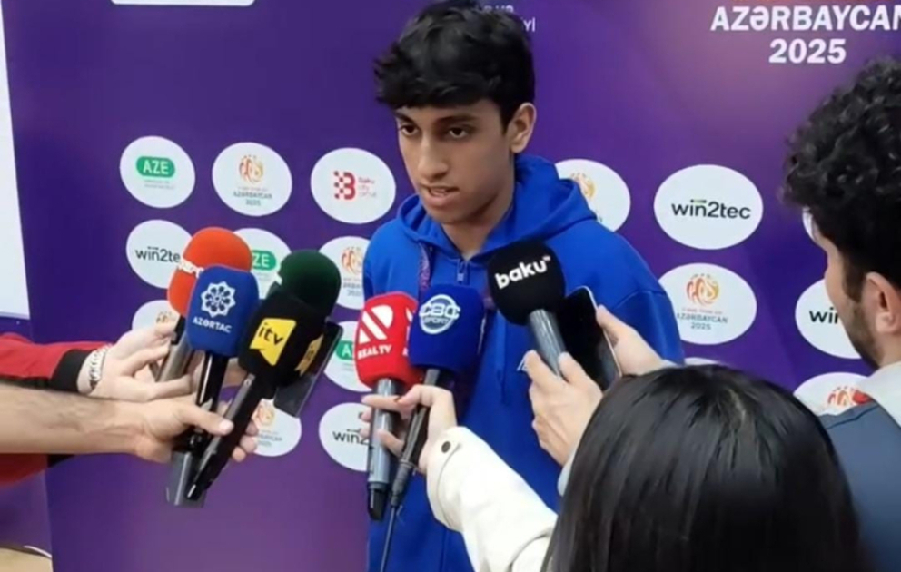 Qızıl medal qazanan Azərbaycan taekvondoçusu: Gələcək hədəfim Olimpiya çempionu olmaqdır