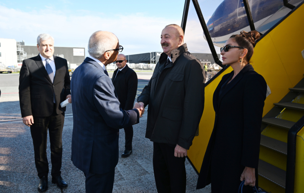 Le président Ilham Aliyev entame une visite de travail au Danemark