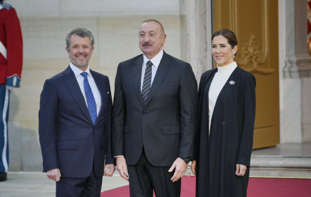 Azərbaycan Prezidenti İlham Əliyev Kopenhagendə ziyafətdə iştirak edib