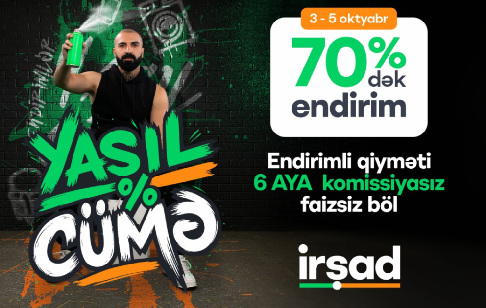 ®  “İrşad”da oktyabrın 3-5-də "Yaşıl Cümə" başlayır
