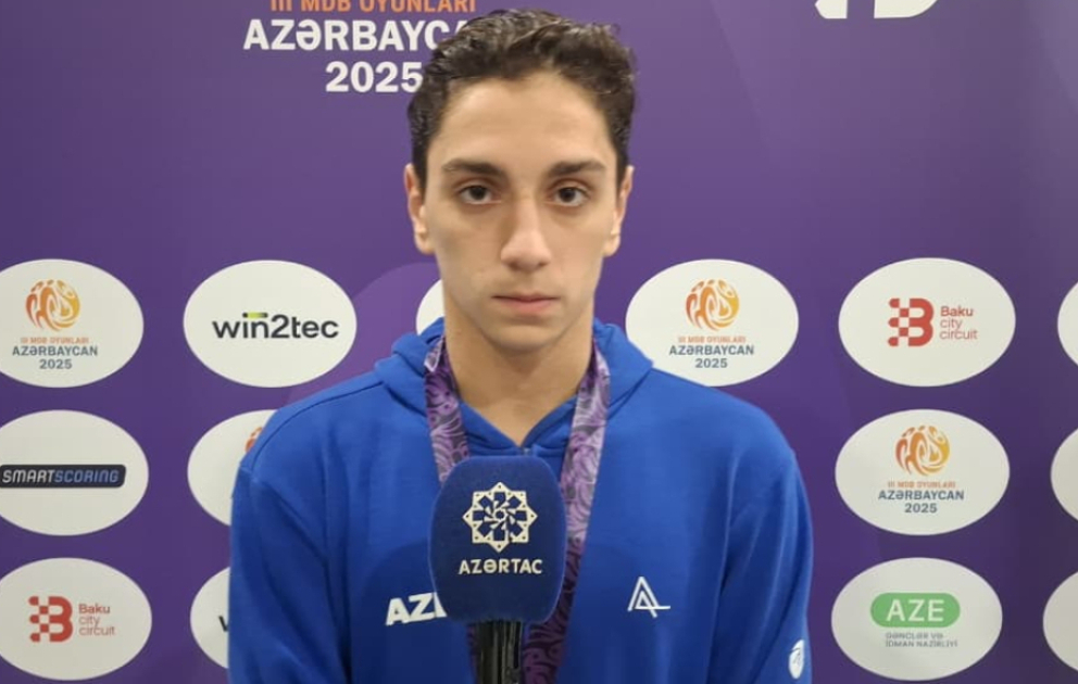 Qızıl medal qazanan Azərbaycan üzgüçüsü: Fəxr edirəm ki, Azərbaycan Bayrağını ən yüksəyə qaldırdım