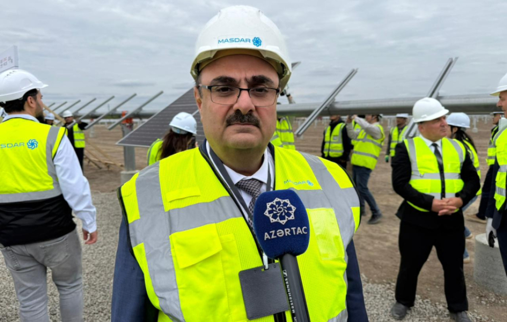 "Masdar": Biləsuvar GES-in şəbəkəyə ilk qoşulması 2026-cı ilin aprel ayının sonuna planlaşdırılır