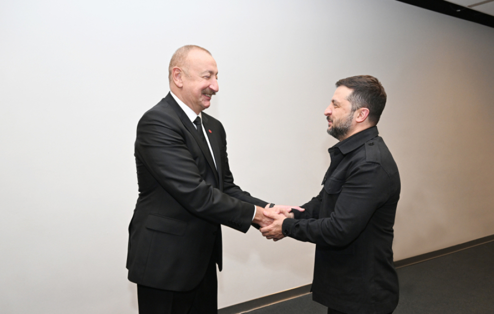 Azərbaycan Prezidenti İlham Əliyevin Kopenhagendə Ukrayna Prezidenti ilə görüşü olub