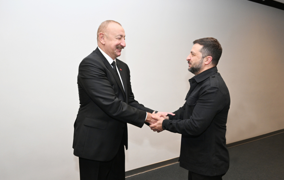 Präsident von Aserbaidschan Ilham Aliyev trifft seinen ukrainischen Amtskollegen in Kopenhagen