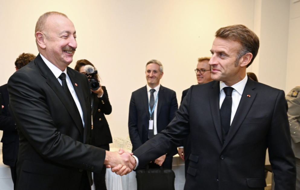 President of Azerbaijan Ilham Aliyev met with President of France in Copenhagen