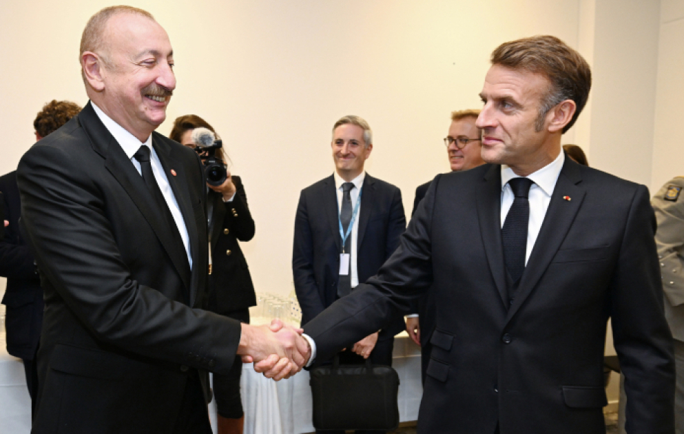 Azərbaycan Prezidenti İlham Əliyevin Kopenhagendə Fransa Prezidenti ilə görüşü olub