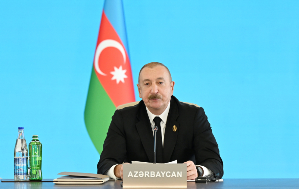 Qəbələdə Türk Dövlətləri Təşkilatının Dövlət Başçıları Şurasının 12-ci Zirvə Görüşü keçirilir,
Prezident İlham Əliyev tədbirdə çıxış edib