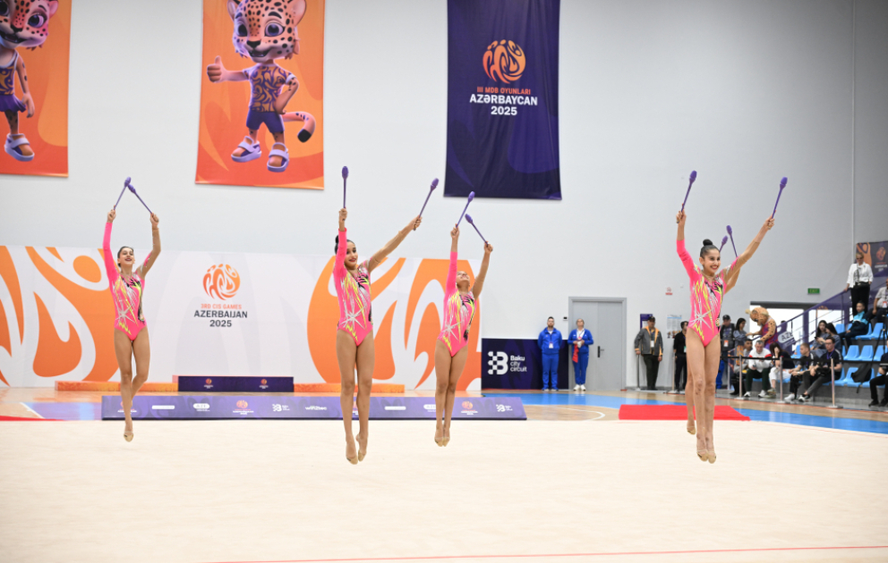 Azərbaycanın bədii gimnastları III MDB Oyunlarında 8 medal qazanıblar