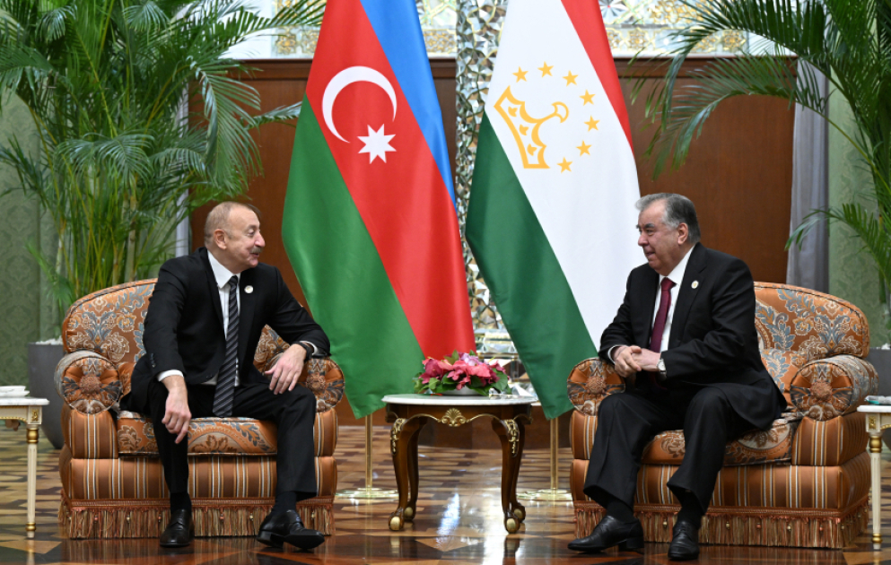 President of Azerbaijan Ilham Aliyev had one-on-one meeting with President of Tajikistan Emomali Rahmon in Dushanbe